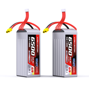 6500mAh 22.2Vソリッドステートリチウムバッテリー6S 100C高放電LiPoバッテリーRCカー & ドローン用超ロングバッテリー寿命