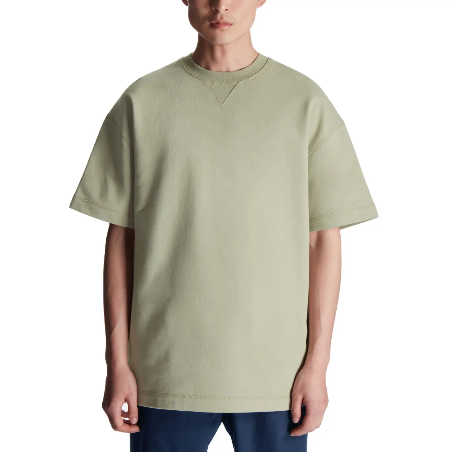 अनुकूलित रिक्त टी शर्ट कस्टम पुरुषों पसीना टी शर्ट 100% कार्बनिक pima कपास टी 300 जीएसएम हैवीवेट बड़े टीशर्ट
