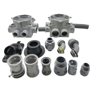 Certified 3 / 4 Inch Steel Zinc Flex Screw - in Coupling Joining <strong>Two</strong> <strong>Flexible</strong> Metallic <strong>Conduit</strong> FMC Fittings