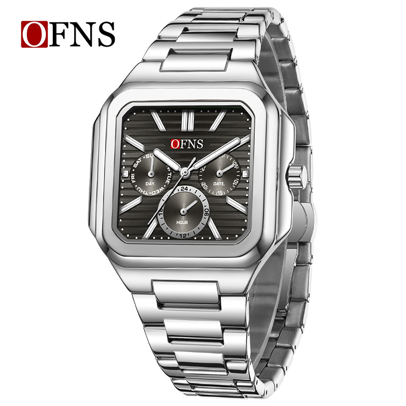 Steel with silver black