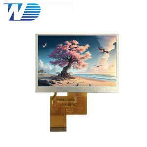 WD 4.3 pollici 480*272 risoluzione MCU/SPI/RGB interfaccia 550nits TN vetro proiettore sostituzione TFT LCD Display