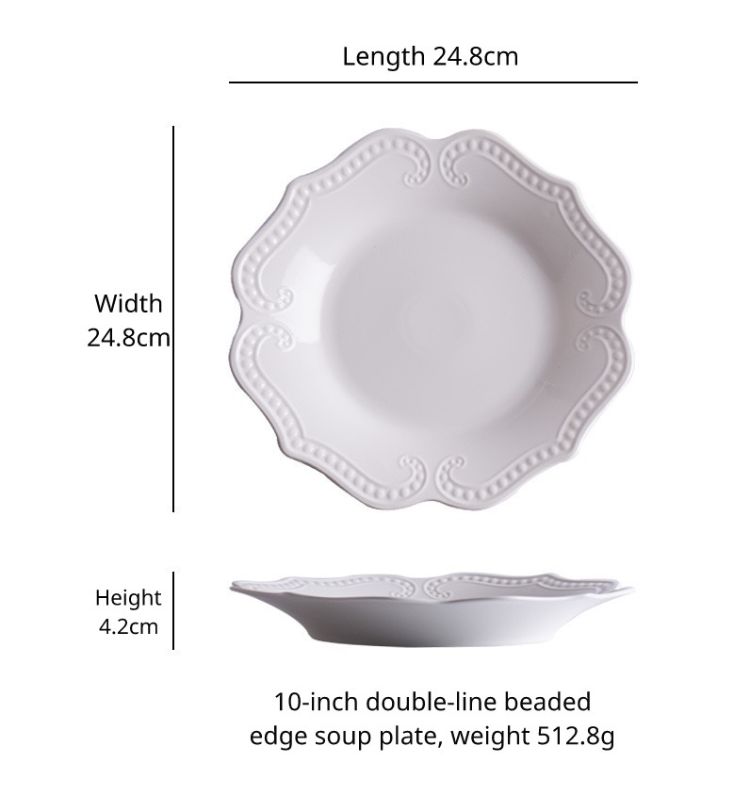 Assiette creuse de 10 pouces
