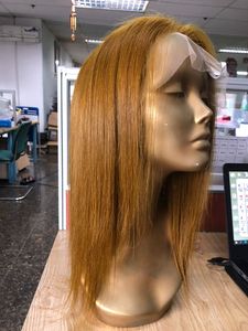 ストレートレースフロントウィッグ人間、ベトナム人毛HD透明レースフロントウィッグ黒用 - Product Image 3