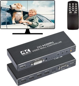 Controlador de pared de video SYONG 4K 2X2 Entrada HDMI DVI Salida HDMI de 4 canales Empalmador de pared de video