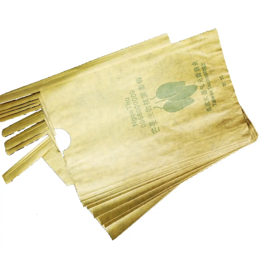 Bolsa de papel de protección de frutas, bolsa de papel con Mango, antiinsectos, venta al por mayor, China