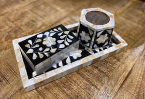 Luxury Crafts <strong>Exporting</strong> Bone <strong>Inlay</strong> Bakhoor Burner with Mother of Pearl Reasonably Priced for Ramadan Ginger Scent - Product Image 6