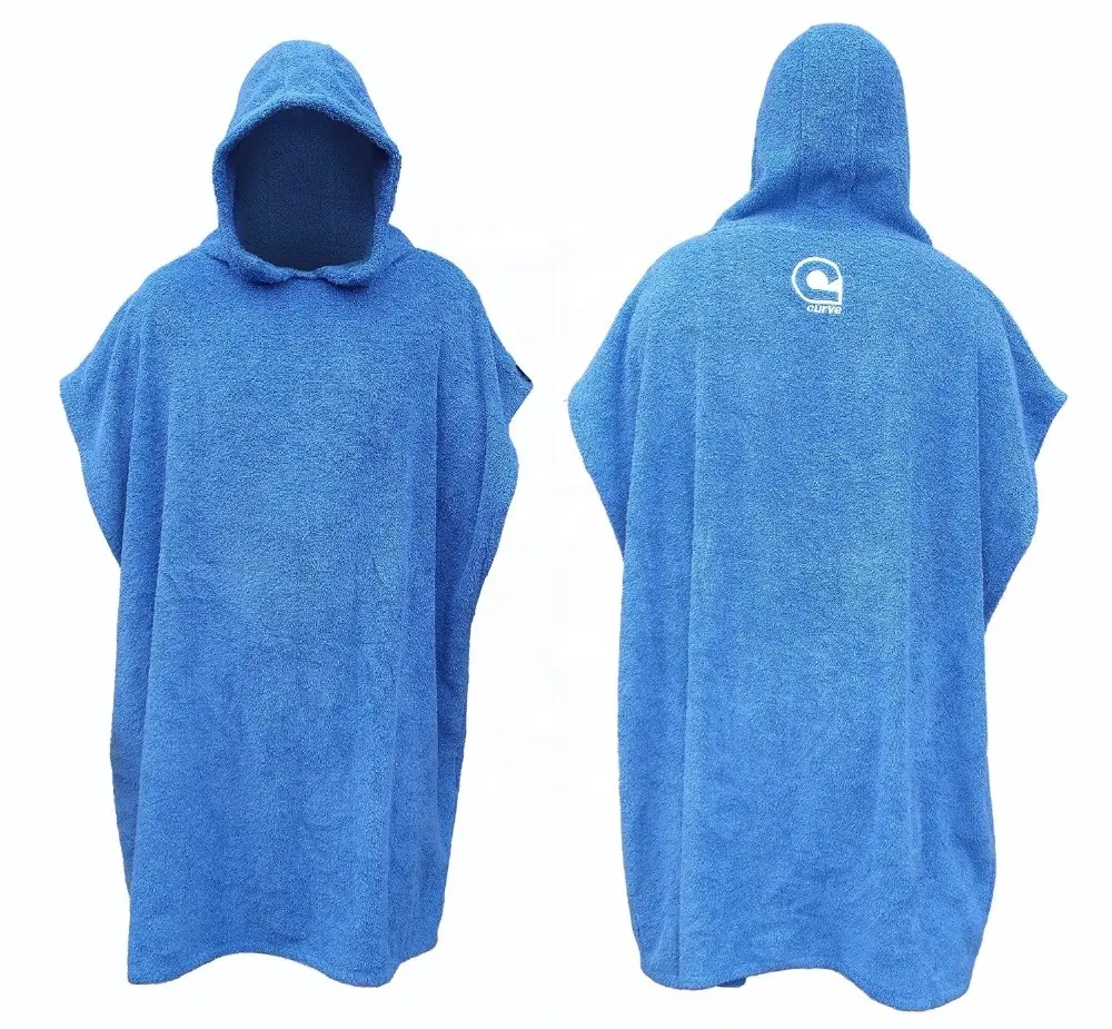 Cheap Wholesale surf poncho printed hooded beach towel for adult