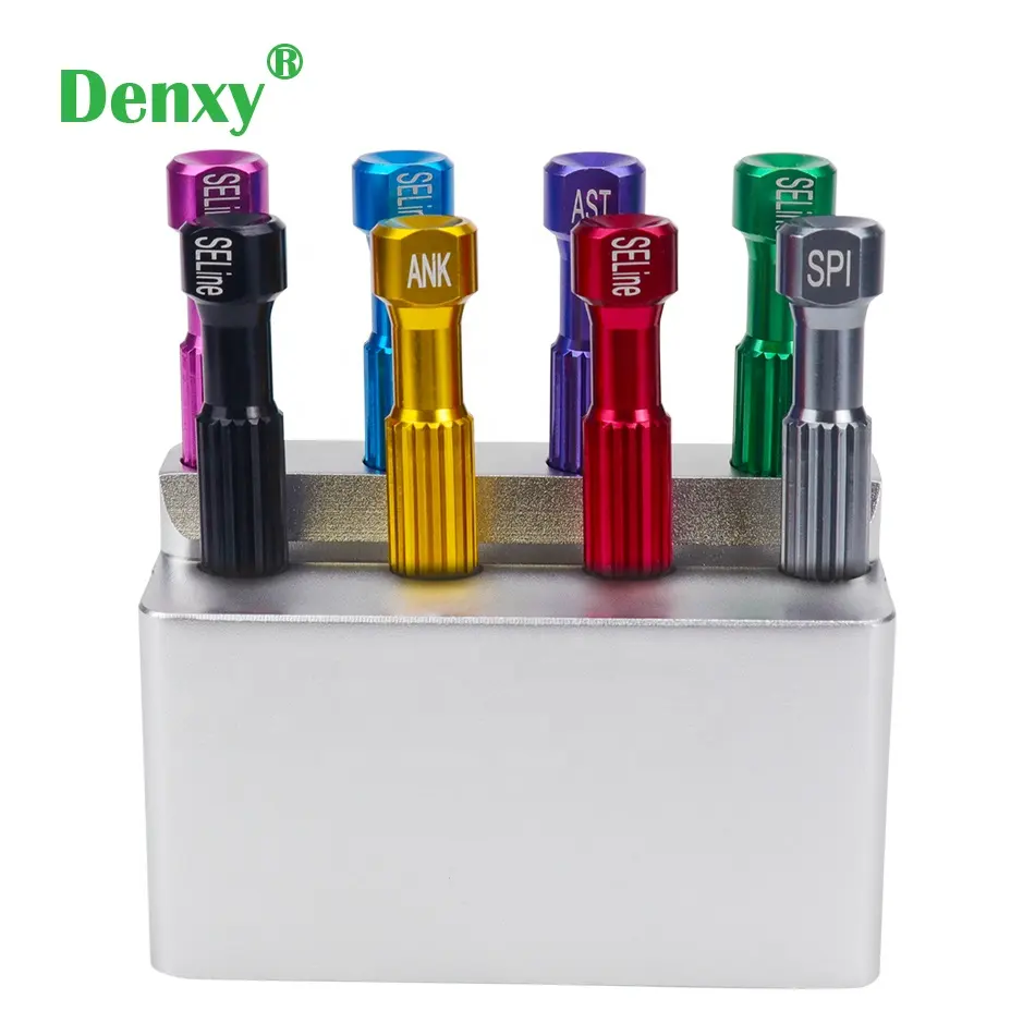 Denxy 치과 임플란트 드라이버 시스템 도구, 치과 실험실 기술자를 위한 8 개/박스 임플란트 스크루드라이버