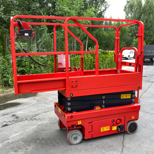 Factory Direct Sales Compact 4m 6m Small Scissor Lift for Indoor Warehouse Project Easy to Pass Narrow Spaces New Condition