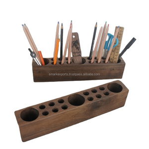 Bàn gỗ Caddy xoài Keo Gỗ bút Bút Chì Chủ | Gỗ gụ bàn tổ chức | quà tặng cá nhân văn phòng phụ kiện - Product Image 1