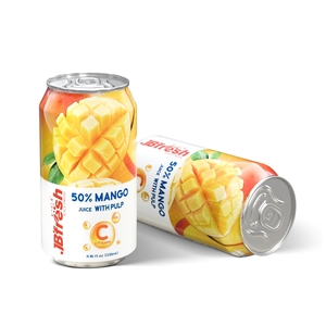 Peach Juice <strong>Drink</strong> From 50% Fresh Juice <strong>Puree</strong> with Pulp Enrich Vitamin C 330ml Can JBFresh Best Quality Tropical Fruit <strong>Drinks</strong> - Product Image 4