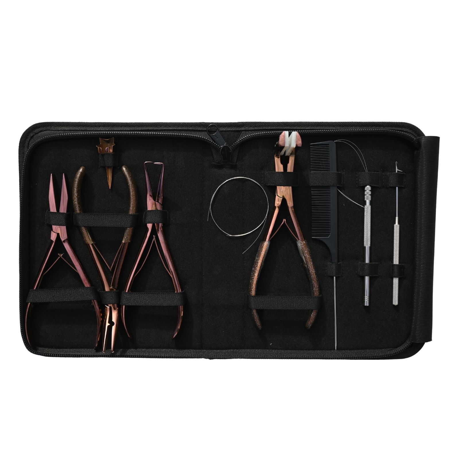 Kit d'outils pour extensions de cheveux RoseGold