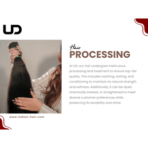 Chất lượng cao 8 inch tóc người Ấn Độ-Cao cấp, thẳng màu đen, tự nhiên đền thờ có nguồn gốc tóc trinh nữ, lớp biểu bì phù hợp bundl - Product Image 4