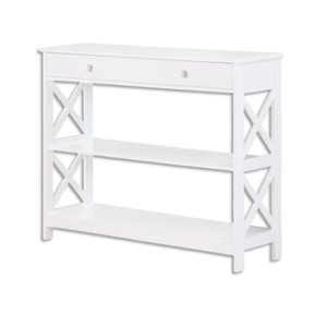 Oturma odası ve çiftlik evi giriş tik ahşap için depolama ile 2 çekmeceli Entryway masa ile lüks konsol masa - Product Image 3