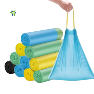 Bin Bag Yuede Oem Odm Garbage Bag Enlarged Thickened Drawstring Garbage Bag With Tie <strong>String</strong> for Kitchen
