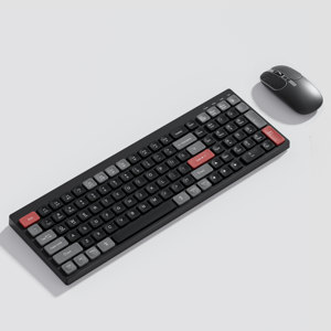 Teclado y ratón Walmet para PC y ordenador portátil, teclado RGB portátil 60%, teclado para juegos, teclados retroiluminados RGB para ordenador