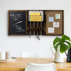 Mygift mộc mạc 3-mảnh bảng phấn & nút chai bảng Tường Tổ chức thiết 2026 phải có Trung tâm tin nhắn - Product Image 2