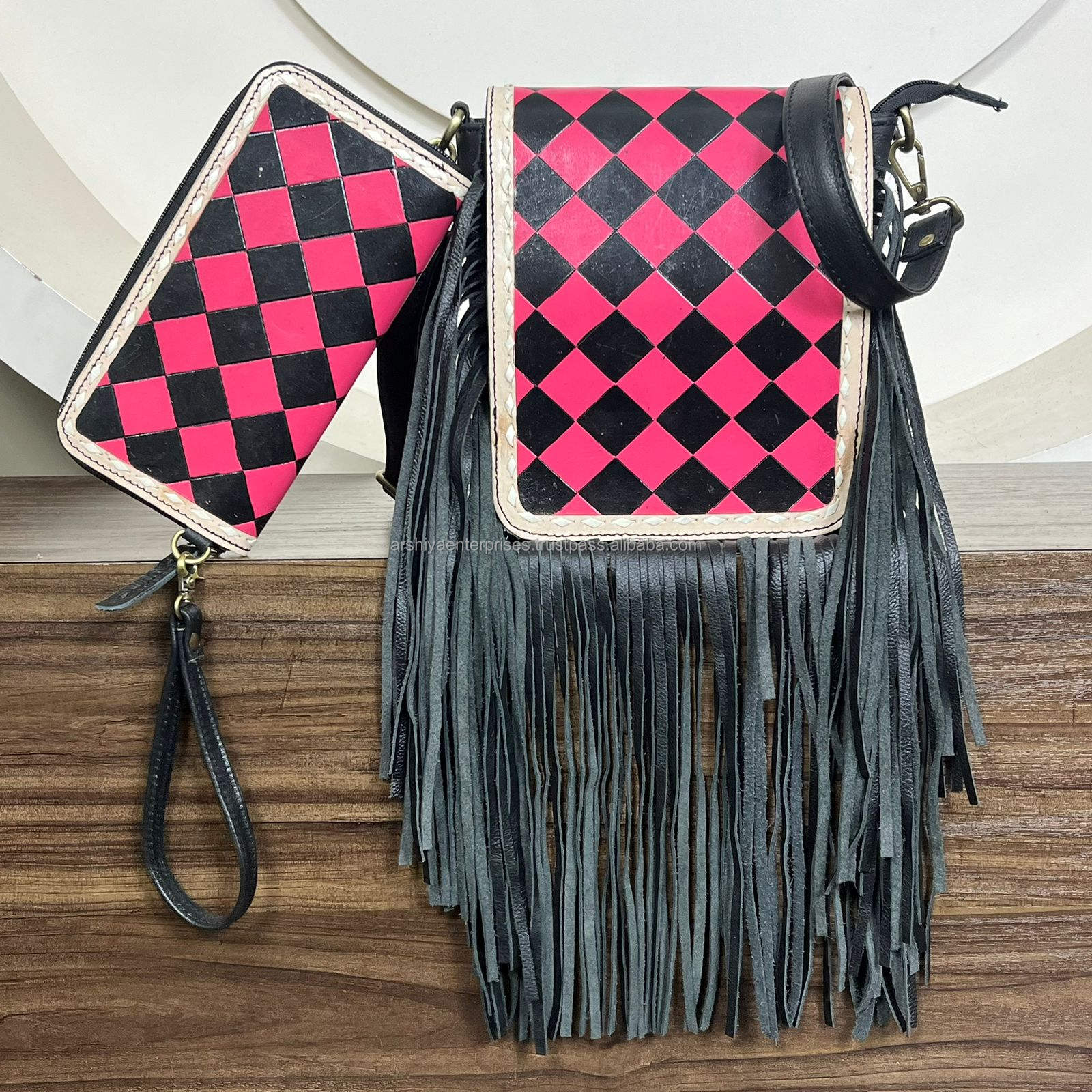 Black & Pink Checkered