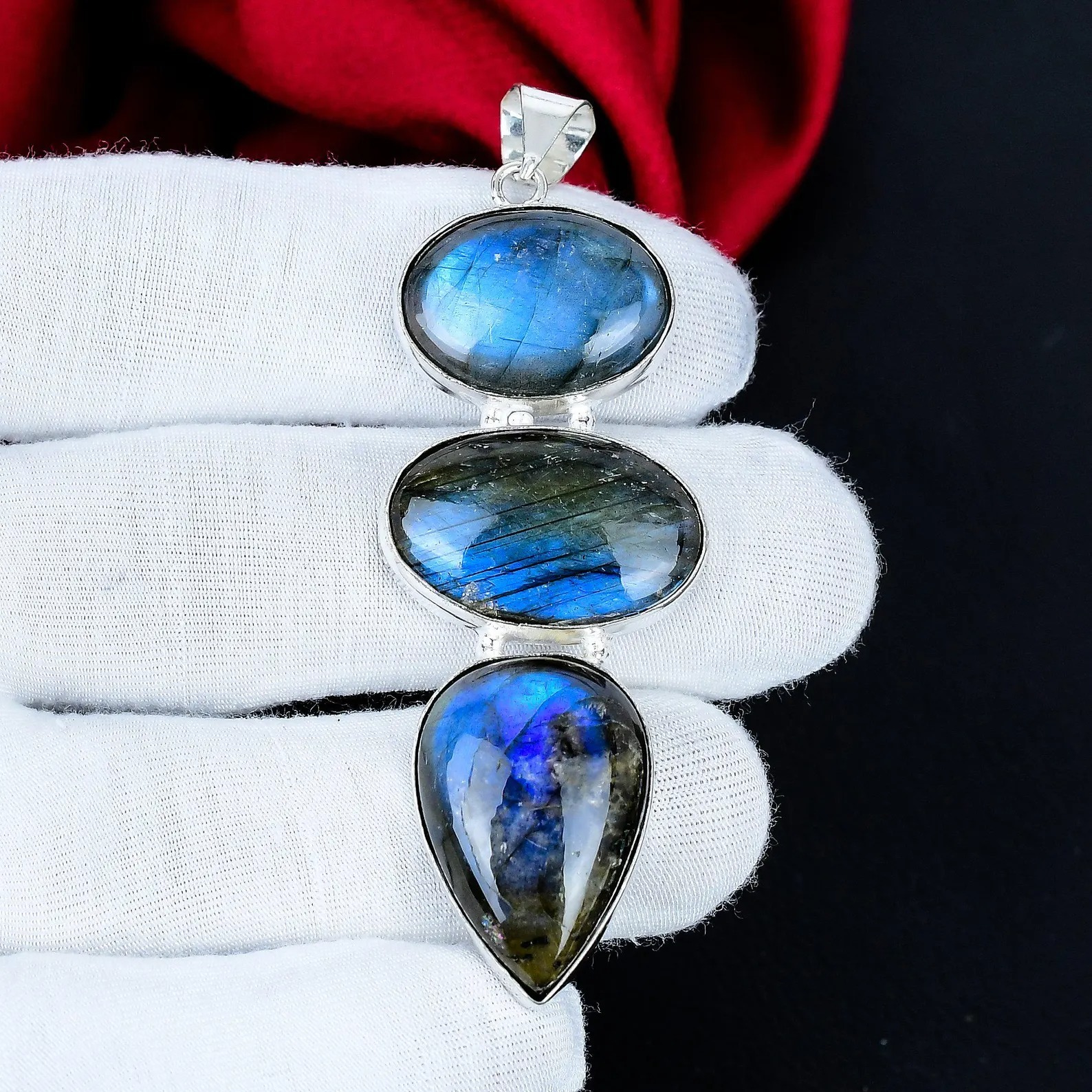 Blue Grey Silver