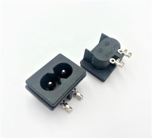 C8パネルマウントプラグアダプター、250V AC 2.5A2ピンIECインレットモジュールプラグ電源コネクタソケットストレート - Product Image 2