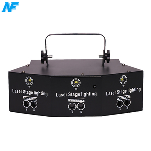 Mini dj parti 9-eye lazer projektör LED RGB DMX Strobe sahne işık DJ disko parti aydınlatması - Product Image 5