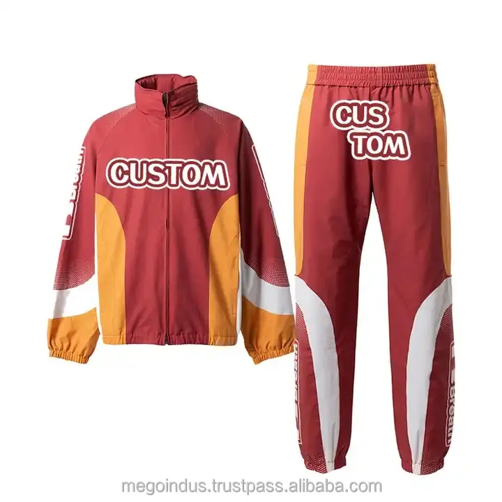 Rüzgarlık letterman mens setleri okul kolej bombacı varsity tamamen özel naylon spor Unisex için rüzgar geçirmez ceket eşofman