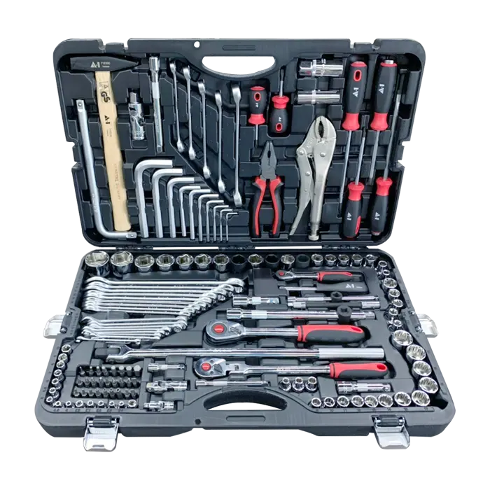A-1 Hot Selling 142 Pcs Hand tool set tool box mechanical repair