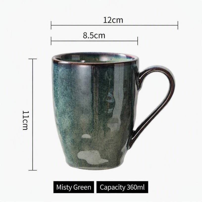 Mug 360ml vert brumeux