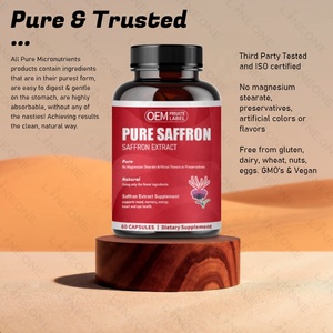 Suplemen safron Label pribadi, ekstrak suasana hati safron murni | Fokus | Dukungan energi untuk wanita & Pria, kapsul safron - Product Image 2