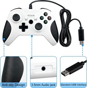 有線USBコントローラジョイスティックゲームコントローラXbox One/Xbox One S/Windows PCラップトップカラーBlacknに最適 - Product Image 3