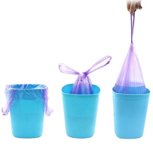 Custom Drawstring Garbage Bags on <strong>Roll</strong> Different Colors Vietnam ODM Supplier Low Price Quality