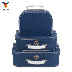 <strong>Plain</strong> Suitcase Memory <strong>Box</strong> Packaging Decorative <strong>Toy</strong> Suitcase Shaped Cardboard Suitcase with Handle - Product Image 1