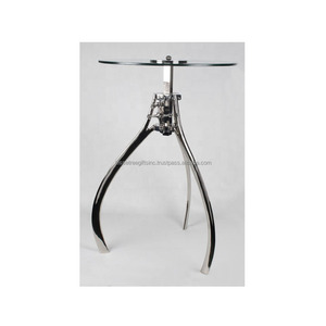 Metal Sheet <strong>Nesting</strong> Tray <strong>Table</strong> With Black &amp; White Powder Coating Finishing <strong>Rectangular</strong> Shape For Living Room Use Set Of Three - Product Image 3