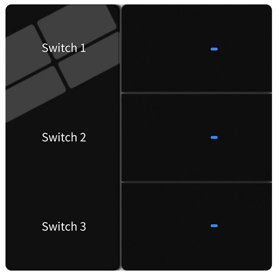 3-Gang Switch Black