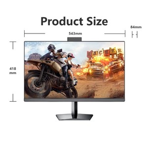 2025 yeni 23.8 inç sınırsız All-in-one bilgisayar masaüstü AIO Win11 I3 I5 I7 4-14th iş oyun monoblok hepsi bir Pc - Product Image 2