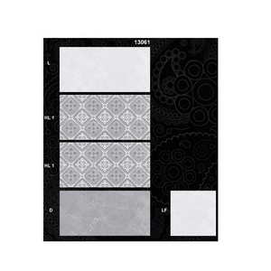 瓷砖不同类型地砖列表釉面找平亚光表面乡村陶瓷陶瓷地砖 - Product Image 1