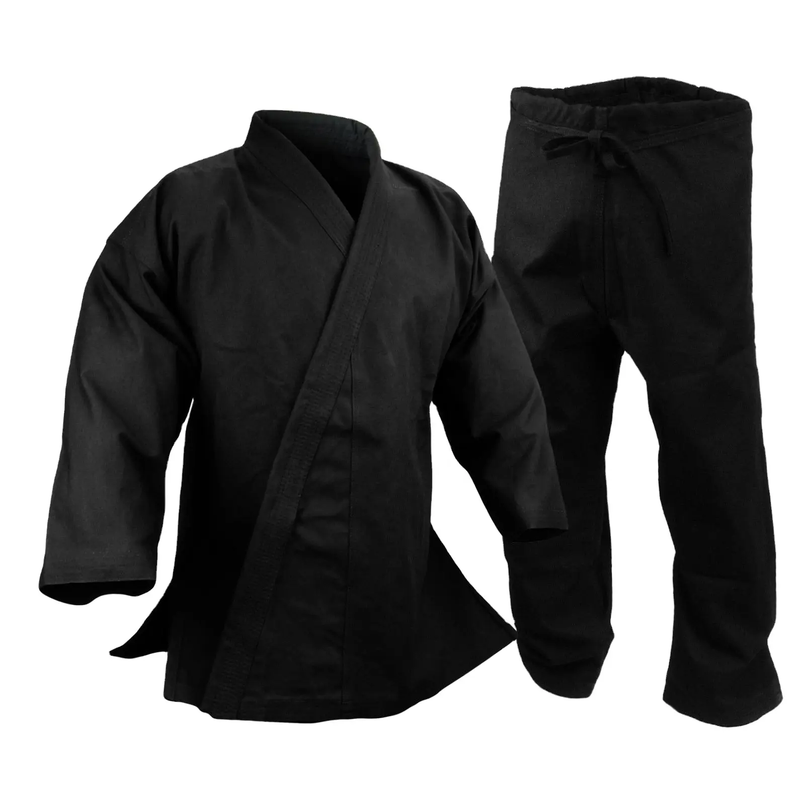 Il tessuto di cotone della tela del vestito di karate del kimono dell'uniforme di karate di WKF all'ingrosso personalizza l'uniforme di karate di progettazione dell'oem Unisex