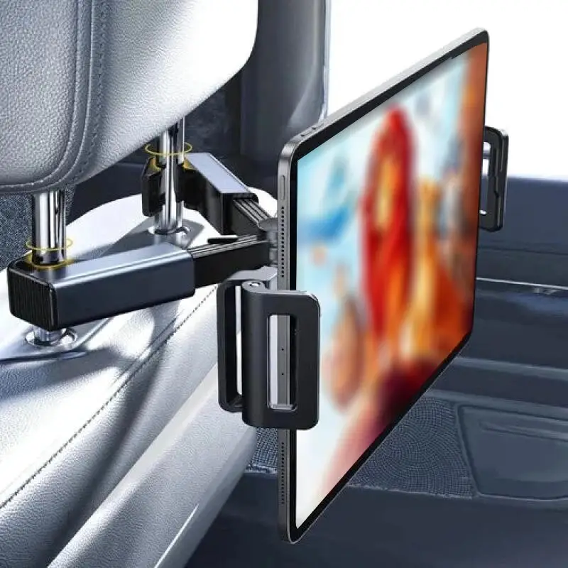 Kopfstütze Tablet-Halterung 360 Grad Drehbares Tablet-Ständer Auto-Kissen Handyhalter Rücksitz-Kopfstütze für iPad 4,7 Zoll bis 12,9 Zoll