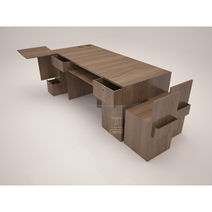 Workstation <strong>Desk</strong> Ergonomic and Space-Saving <strong>Desk</strong> with Storage, Adjustable Height, and Modern Design for Home Office - Product Image 5