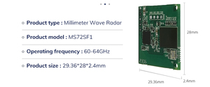 Radar de onda milimétrica de seguimiento multiobjetivo de alta sensibilidad 60GHz Módulo de detección de presencia de sensor humano mmWave - Product Image 6