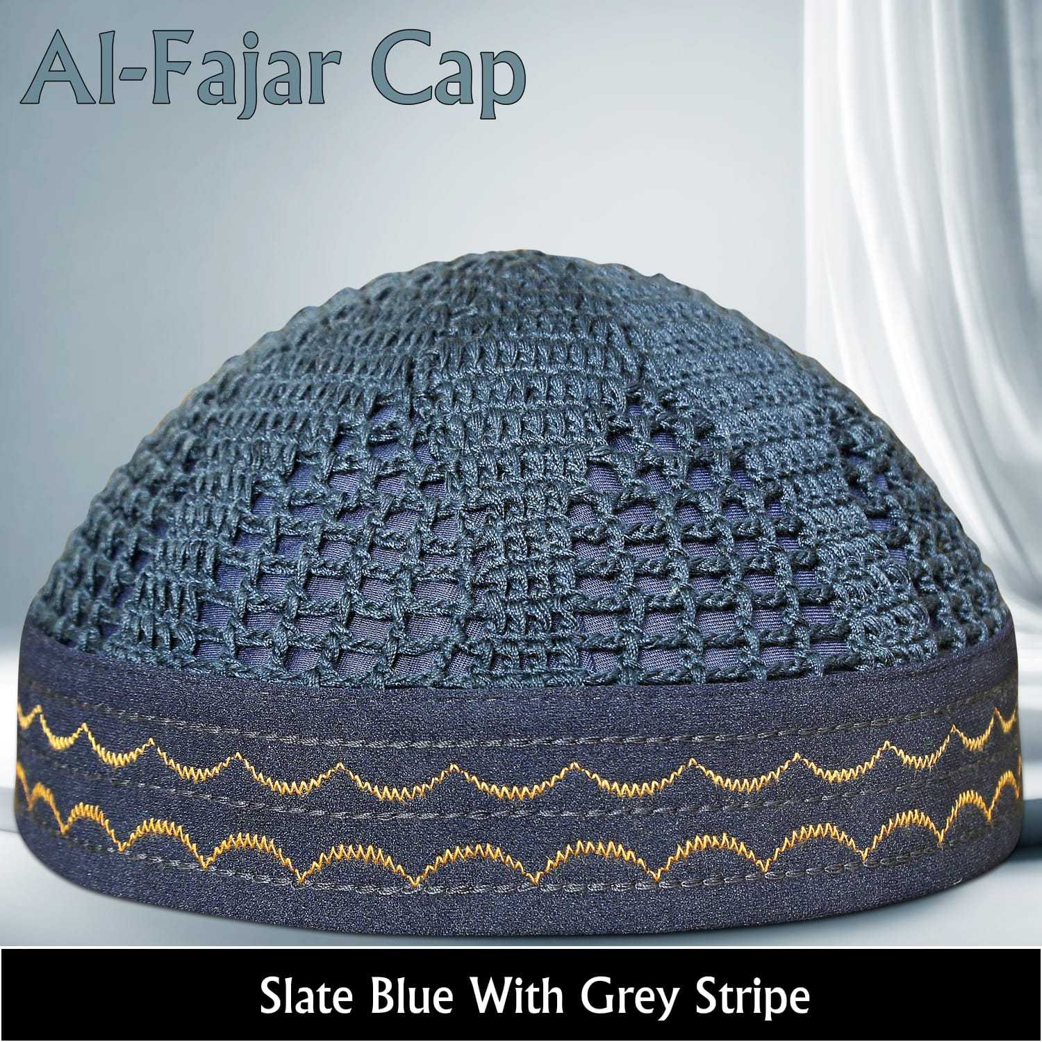 Bleu ardoise avec rayure grise