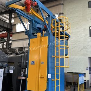 Q37合金ホイールショットピーニングマシンハンガー金属フックタイプショットブラスト機を洗浄するための自動サンドブラスト機 - Product Image 3