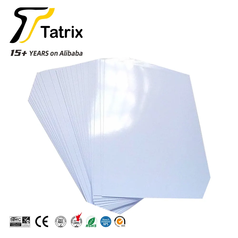 Tatrix גבוה מבריק נייר צילום מבריק a4 נייר צילום 120 140 110 180 220 240 250 gsm 130gsm יצוק מצופה עבור הזרקת דיו מדפסת