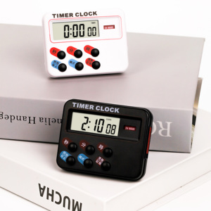 Magnetico LCD digitale cucina conto alla rovescia 24 ore Timer con supporto bianco pratico studio doccia cucina uovo Timer da scrivania sveglia - Product Image 3