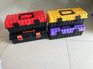 趋势耐用重型塑料工具箱，带托盘，非常适合家庭、车间和车库组织批发工厂