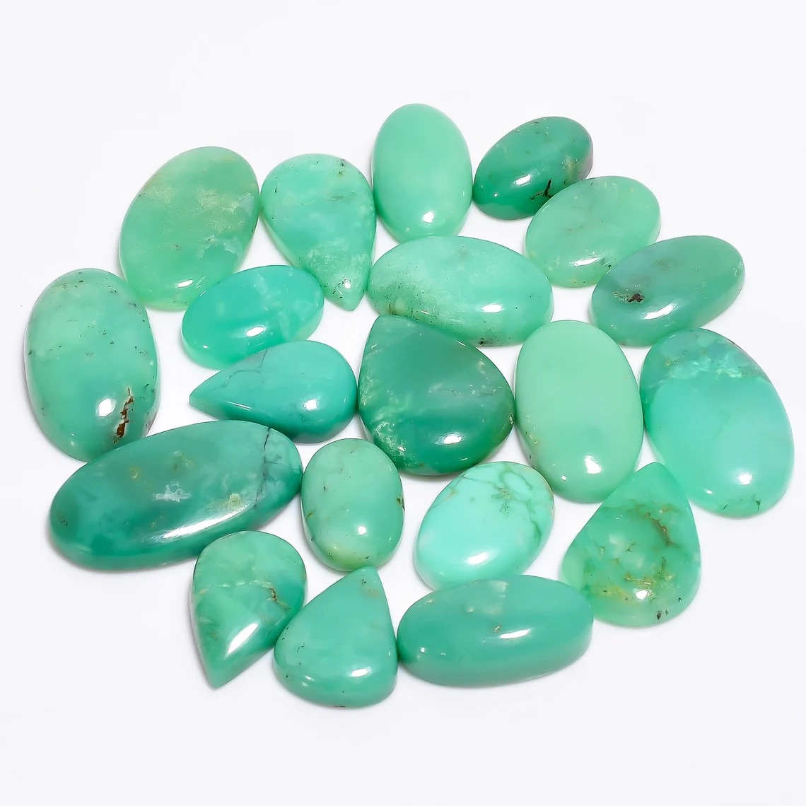 Variation From Same Lot Natural Chrysoprase