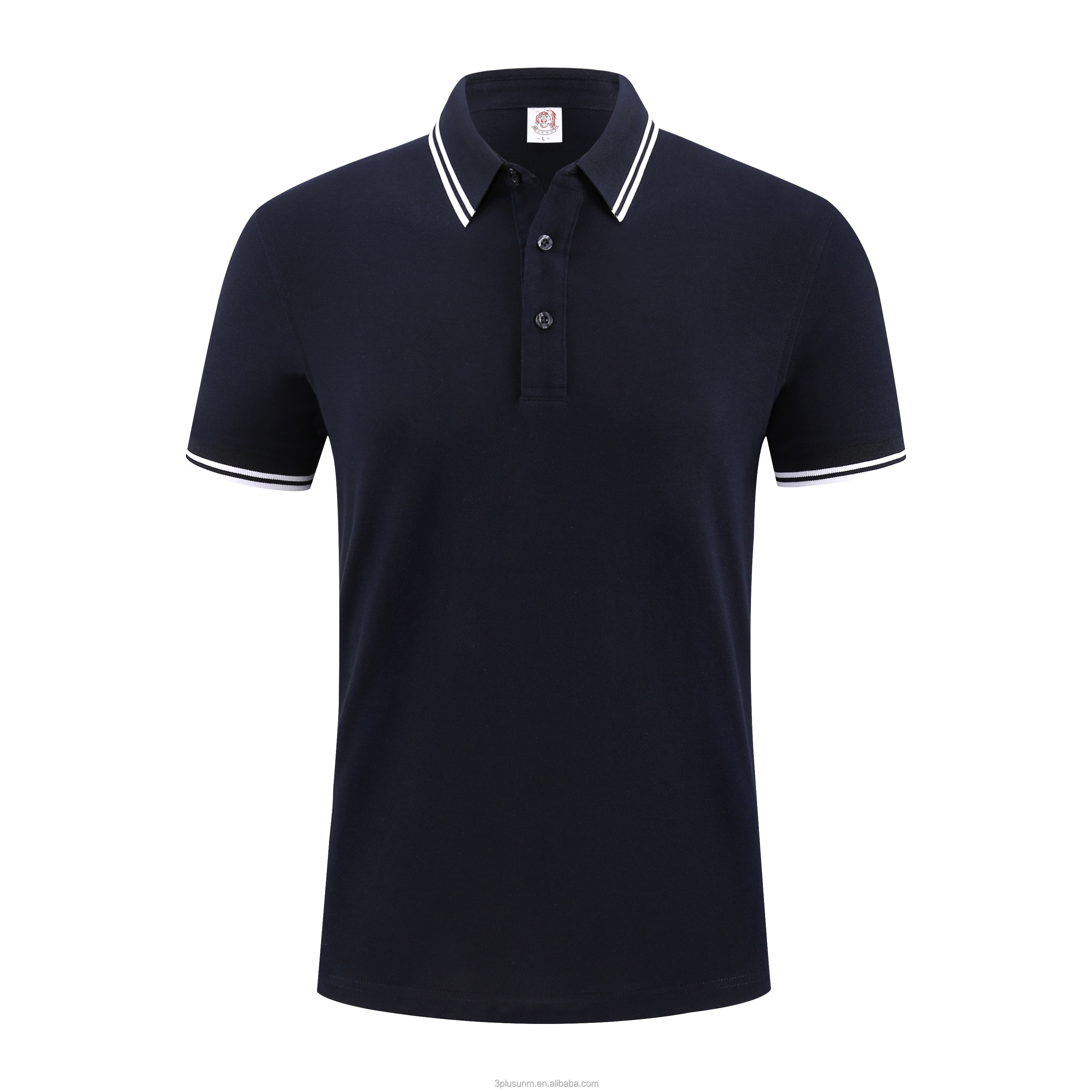 Navy blue double white