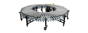 LIANGZO High Efficiency Vehicle <strong>Unloading</strong> <strong>Conveyor</strong> High-rise Expressway Gravity Roller <strong>Unloading</strong> <strong>Conveyor</strong> - Product Image 2