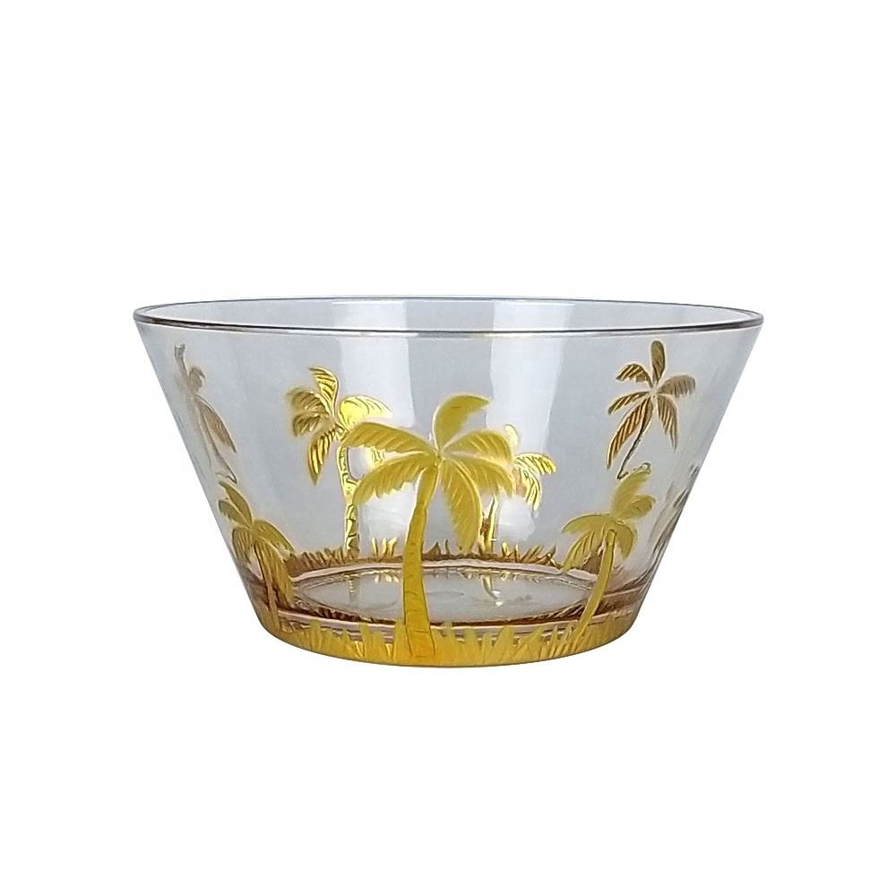 Clear with golden pattern