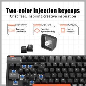 85% teclado 98 teclas intercambiables en caliente Azul Rojo interruptor personalizado Keycap ordenador Juegos USB con cable RGB luz Led Teclado mecánico